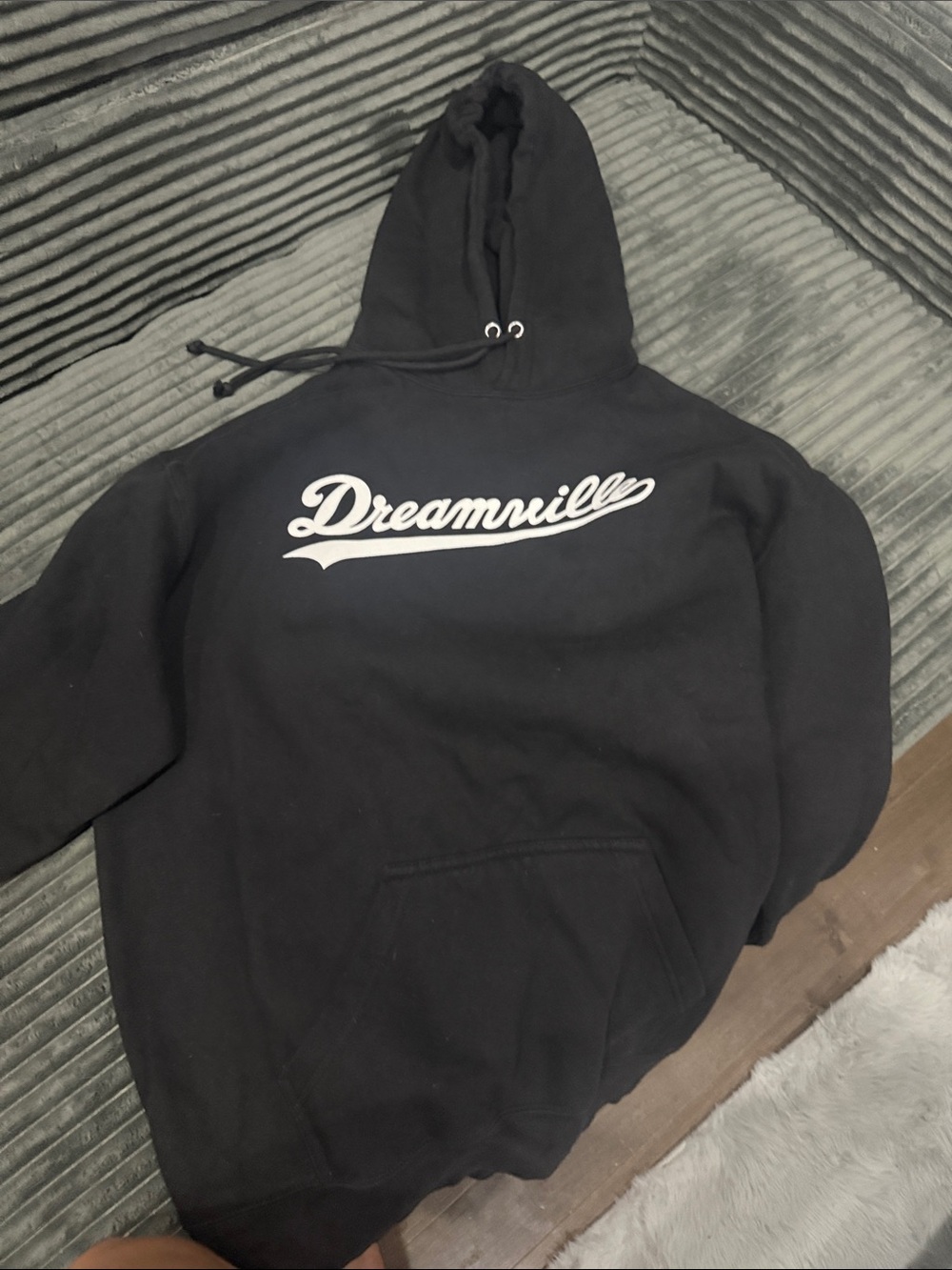 LG Black Dreamville Pullover Hoodie with White Logo